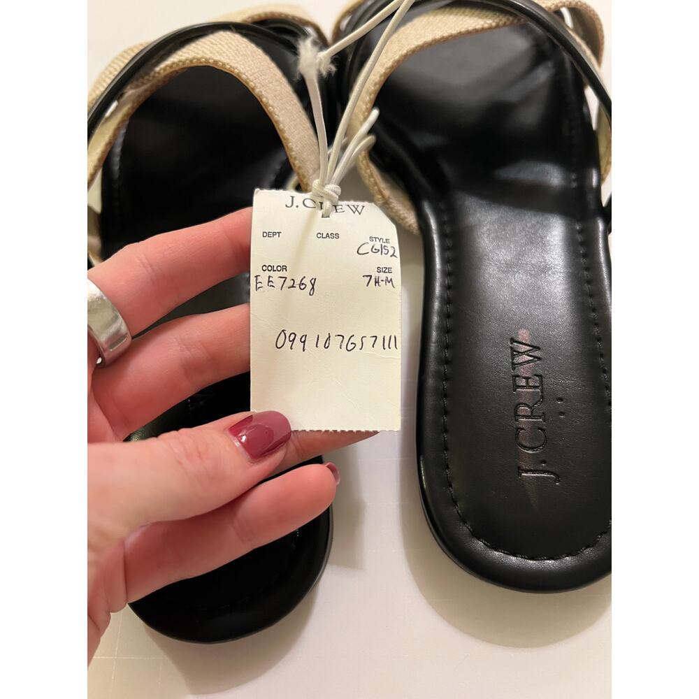 J.Crew Mixed Criss-Cross Slide Sandals - Picture 5 of 6